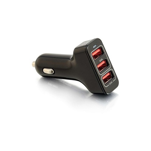 C2G 3 Port Usb Car Charger 5v 2.4a Smart Ic (21071)