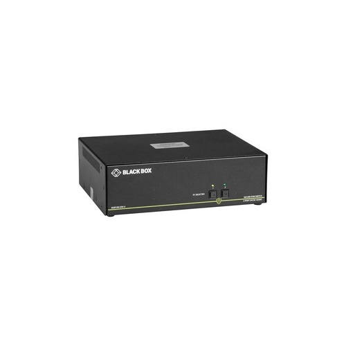 Black Box Secure Kvm Switch, Niap 3.0 Certified-2-port, Dual-monitor, Dvi-i, Ps2, Usb Hid, Audio, Gsa, Taa If Outside Tape Is Not Broken (SS2P-DH-DVI-U)