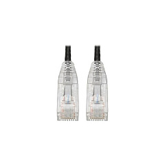 Tripp Lite Cat6 Gigabit Snagless Slim Black 15ft (N201-S15-BK)