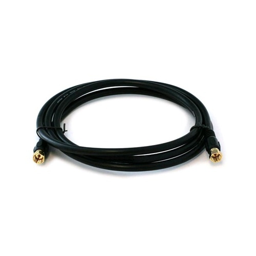 Monoprice Rg6 Coaxial Cable W F Type 6ft - Black (3031)