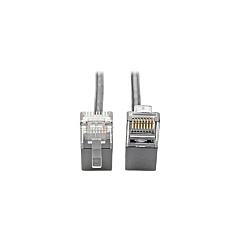 Tripp Lite Cat6 Snagless Right-angle Slim Gray 1ft (N201SR1GY)