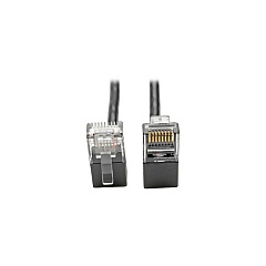 Tripp Lite Cat6 Snagless Right-angle Slim Black 2ft (N201-SR2-BK)
