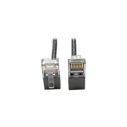 Tripp Lite Cat6 Snagless Right-angle Slim Black 2ft (N201-SR2-BK)