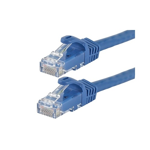Monoprice Flexboot Cat5e 24awg Cable_ 10ft Blue (11236)