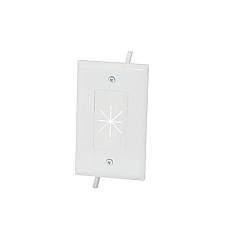 Monoprice Cbl Plate, Flex Open_1-gang_ White (12584)