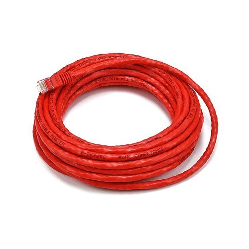 Monoprice Cat6 Bare Copper 25ft - Red Crossover (2385)