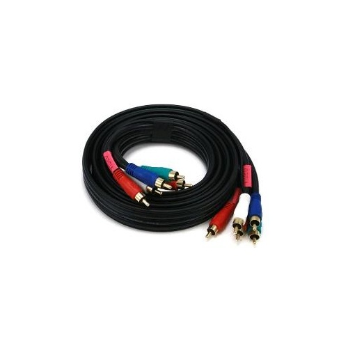 Monoprice Comp 5-rca V/a Coax 6ft - Black (320)