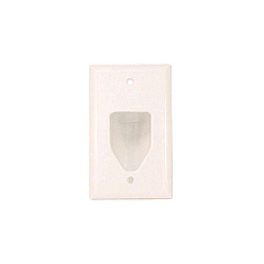 Monoprice Low Voltage Cable Wall Plate - White (3997)