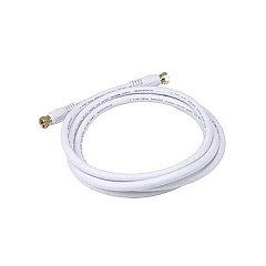 Monoprice Rg6 Coax Cable With F Type 6ft - White (4058)