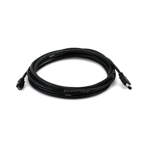 Monoprice Ieee-1394 Dv Cable 6p-4p M/m-15ft Blk (41)