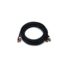 Monoprice Rca Plug/2 Rca Plug M/m Cable -black15ft (5348)