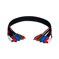 Monoprice Component 5-rca V/a Coax 1.5ft- Black (5355)