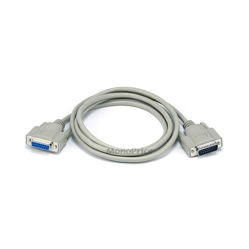 Monoprice Db15 M/f 1:1 Molded Cable - Beige 6ft (544)