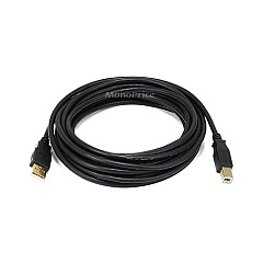Monoprice Usb 2 A M/b M 28/24awg Cable 15ft (5440)