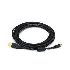 Monoprice Usb 2 A M/mini-b 5p M 28/24awg 10ft (5449)