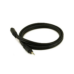 Monoprice Stereo M To Stereo F Ext Cbe 3ft - Black (5586)