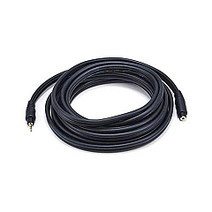 Monoprice Stereo M To Stereo F Ext Cable 15ft-blk (5589)