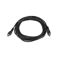 Monoprice Rca Plug/plug M/m Cable - Black 12ft (654)