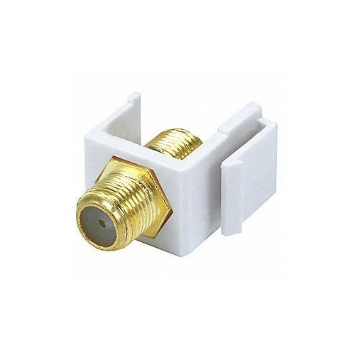 Monoprice Keystone Jack - Modular F Type (white) (6542)