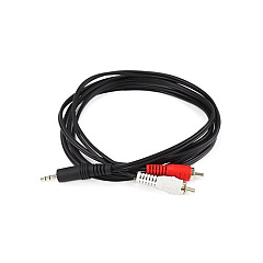 Monoprice Stereo Plug/2 Rca Plug Cable - Black 6ft (665)