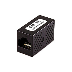 Monoprice Cat5e Inline Coupler - Black (7283)