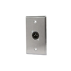 Monoprice Xlr Male 3 Pin One Port Wall Plate (7397)