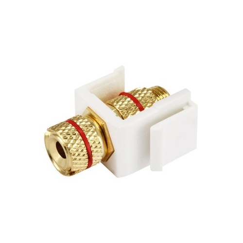 Monoprice Keystone Jack - Banana Jack - Ivory (8436)