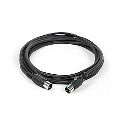 Monoprice Midi Cable With 5 Pin Din Plugs - Black (8534)