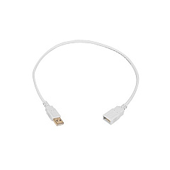 Monoprice Usb 2.0 A M To A F Cable 1.5ft - White (8604)