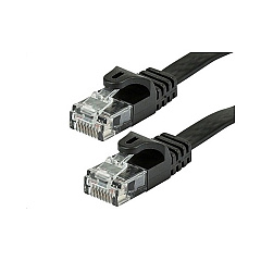 Monoprice Cat5e Flat Patch Cable_ 14ft Black (9551)
