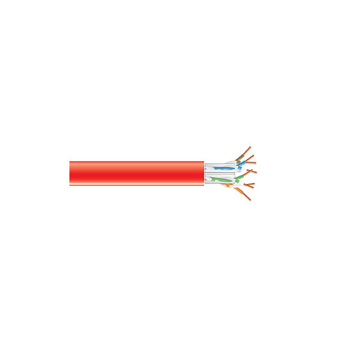 Black Box Cat6a 650-mhz Solid Ethernet Bulk Cable - Unshielded (utp), Cmp Plenum, Red, 1000-ft. (304.8-m) Spool, Gsa, Taa (C6ABC51-RD-1000)