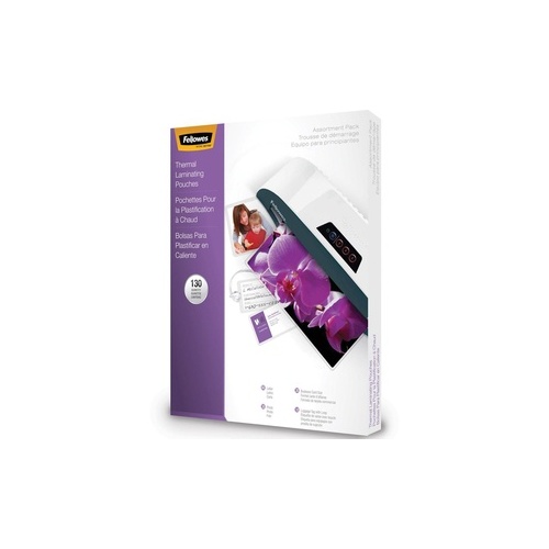 Fellowes Laminating Pouches Asst 3mil 130pk (5208502)