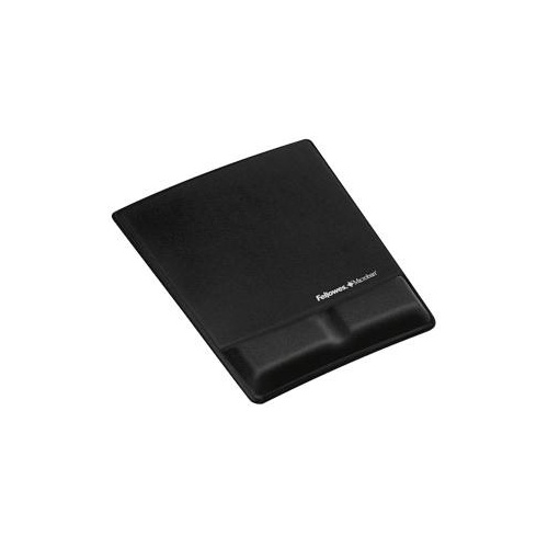 Fellowes Mousepad/wrist Support W/microban - Blac (9181201)