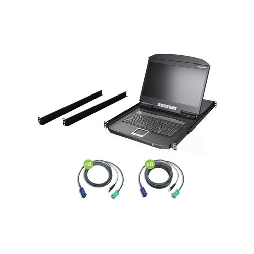 Iogear Widescreen Lcd 16 Port Kvm W/cables (GCL1916WKITU)