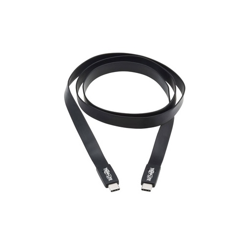 Tripp Lite Usb C Cable Flat 10 Gbps M/m Tb3 16in (U420-16N-G25AFL)