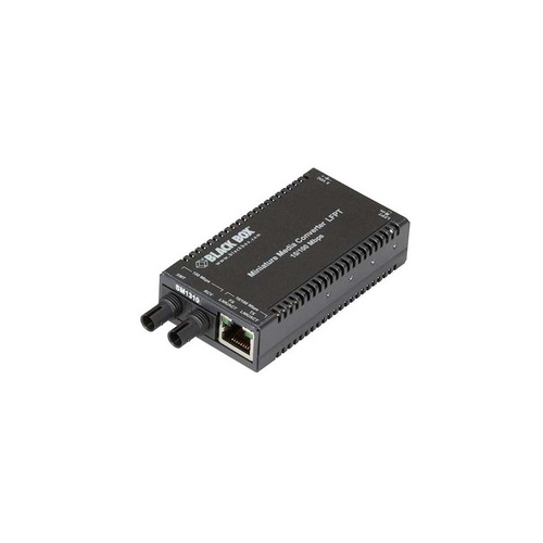Black Box Fast Ethernet (100-mbps) Media Converter - 10/100-mbps Copper To 100-mbps Singlemode Fiber, 1310nm, 40km, St, Gsa, Taa (LHC036A-R4)