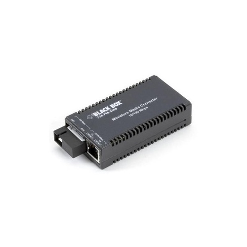 Black Box Fast Ethernet(100-mbps) Media Converter-10/100-mbps Copper To 100-mbps Simplex Singlemode Fiber,1550/1310nm,2km,sc,taa (LHC043A-R4)