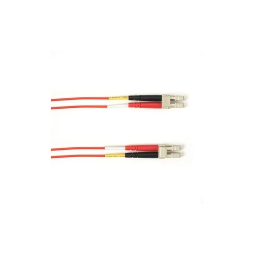 Black Box Om3 50/125 Multimode Fiber Optic Patch Cable - Ofnp Plenum, Lc To Lc, Red, 1-m (3.2-ft.), Gsa, Taa, Non-returnable/non-cancelable (FOCMP10-001M-LCLC-RD)