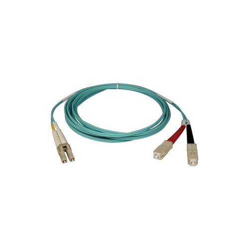 Tripp Lite 10m Mmf 50 Om3 Fiber Cable Lc/sc Aqua (N816-10M)