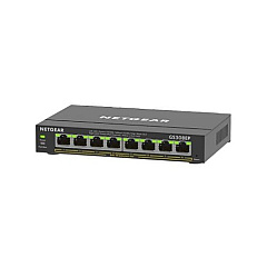 NETGEAR 8-port Gigabit Ethernet Poe+ Smart Managed Plus Switch (GS308EP-100NAS)