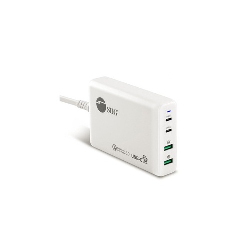 SIIG Dual Usb-c Pd & Qc 3.0 Charger White (ACPW1P11S1)