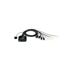 Aten 2-port Usb 4k Hdmi Cable Kvm With Remote Port Selector (CS22H) Aten 2-port Usb 4k Hdmi Cable Kvm With Remote Port Selector (CS22H)