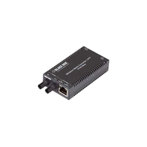 Black Box Fast Ethernet (100-mbps) Media Converter - 10/100-mbps Copper To 100-mbps Multimode Fiber, 1300nm, 2km, St, Gsa, Taa (LHC013A-R4)