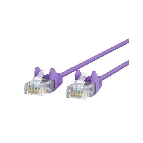 Belkin Belkin Cat6 Slim 28awg Cable-purple-14ft (CE001B14-PUR-S)