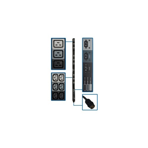 Tripp Lite Pdu 3-phase 208v 12.6kw 36 C13 9 C19 0u (PDU3V6H50)