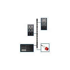 Tripp Lite Pdu 3ph 208-240v 8.6kw 36 C13 9 C19 0urm (PDU3XV6G20)