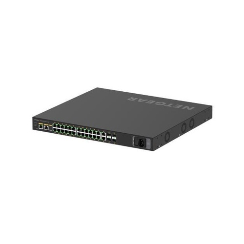 NETGEAR Av Line M4250-26g4xf-poe+ 24x1g Poe+ 480w 2x1g And 4xsfp+ Managed Switch (GSM4230PX100NAS)