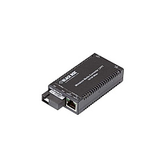 Black Box Fast Ethernet Media Converter 10/100-mbps Copper To 100-mbps Simplex Singlemode Fiber,1310/1550nm,2km,sc,gsa,taa (LHC042A-R4)