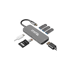 Polarity.IO Plugable Usb C 7-in-1 Adapter Hub (USBC7IN1)
