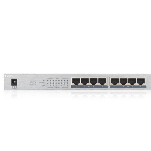 Zyxel - 8 Port Gigabit Poe+ Unmanaged Switch (60w Budget) (GS1008HP)